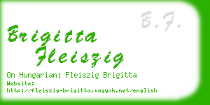 brigitta fleiszig business card